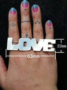 1pc Customizable Name Bracelet, Personalized Bracelet, Bracelet Ring, Hip Hop Accessory, 18K Gold Plated Stainless Steel Accessory, Suitable As Valentine's Day Gift, Includes Elegant Gift Box - Silver - View 3