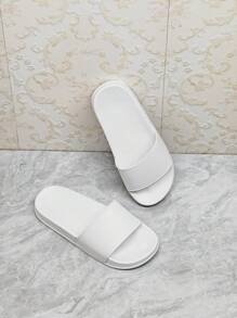 Sandalias personalizadas con texto y logo para hombre, adecuadas para hotel, B&B, playa, hogar