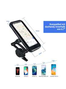 Bike Mobile Phone Mount Holder With Waterproof Bag, Waterproof Mount Holder For Motorcycle, Scooter, Bike Delivery Navigation - 黑色 - 查看 10