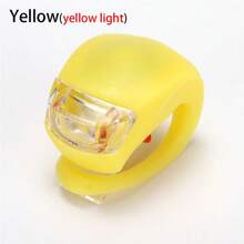 1pc 5ª geração de silicone sapo luz de bicicleta, luz frontal LED para ciclismo noite passeio aviso luz de segurança, acessórios de bicicleta