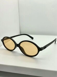 1 stuk ovale retro kleine montuur damesmode modebrillen modebrillen voor vrouwen dames zonnebrillen strandaccessoires vintage Y2k voor zomer strandvakantie, buiten, reizen preppy stijl voor terug naar school