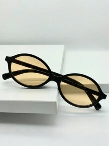 1 stuk ovale retro kleine montuur damesmode modebrillen modebrillen voor vrouwen dames zonnebrillen strandaccessoires vintage Y2k voor zomer strandvakantie, buiten, reizen preppy stijl voor terug naar school