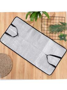 1 pieza Cubierta protectora de doble capa para unidad exterior de aire acondicionado, aislada con lámina de aluminio y película de burbujas, retardante de llama, impermeable, protección solar, ahorro de energía y protección para escuela, oficina, hogar, viaje, bolso, organizador, almacenamiento