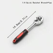 1 件/12 件/46 件套筒扳手套装，多功能工具棘轮快速维修汽车扳手套装，棘轮快速扳手套筒组合，专业级铬钢套筒扳手套装 - 彩色 - 查看 13