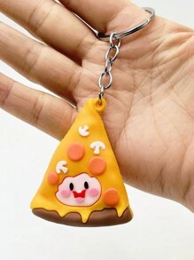 1/4 Pieces Cartoon Cute Hamburger And Fries Keychains, Rubber Pizza And Hot Dog Bag Pendants, Suitable For Small Gifts For Relatives And Friends