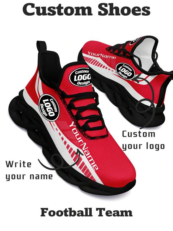 Sneaker da uomo con design della squadra di football di Kansas City, personalizzabile con logo, nome e caratteristiche leggere, morbide e confortevoli, adatte per palestra e allenamento, scarpe da tennis traspiranti, regalo unico per mamma/papà/lei/lui/fidanzata/fidanzato/moglie/marito/amico