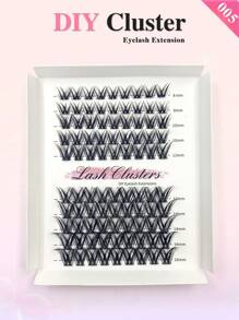 90 Clusters CC Curling Lash Clusters Individual Lashes CC Curling Natural Look Manga Lashes Individual False Eyelashes DIY At Home Lash Clusters, Eyelash Clusters, Individual Eyelashes, Lashes, Fake Lashes - CC - View 2