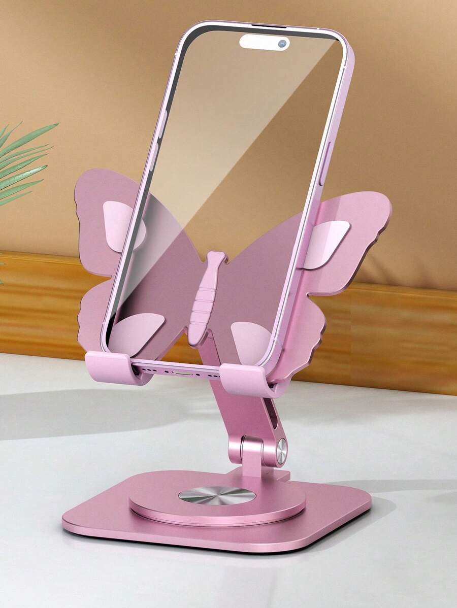 Giá đỡ điện thoại di động bằng hợp kim nhôm hình con bướm dễ thương, Giá đỡ xoay 360°, Giá đỡ phẳng, Giá đỡ trang trí nhỏ tương thích với iPhone, điện thoại Android, Quà tặng sinh nhật, gia đình, bạn bè Giá đỡ điện thoại, Phụ kiện điện thoại