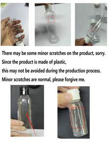 5Pcs 30ml/50ml/80ml/100ml/120ml/150ml/200ml Clear Round Shoulder Bottle With Flip Butterfly Lid Travel Bottle Empty Cosmetic Sample Dispenser Container, Empty Clear Plastic Bottles Refillable Squeeze, Travelling Containers Small Leak Proof Squeeze Bottles With Black Flip Cap For Toiletries,Shampoo, Travel Size Cosmetics, Home Travel Back To School Unisex (100ml, Black Cap Pattern Is Random), Portable Accessories Storage