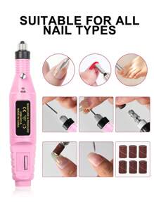 Bộ dụng cụ làm móng tay 8 trong 1 bao gồm đèn UV LED làm móng tay UV, máy khoan đánh bóng móng tay USB, dải đánh bóng, dải ma sát, dũa móng tay, dụng cụ tách ngón tay, bàn chải sừng, khối đánh bóng với 6 đầu đánh bóng, bộ dụng cụ làm móng tay và móng chân - Nhiều màu - Xem 3