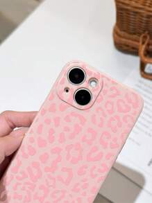1 pieza Funda de teléfono minimalista y clásica con estampado de leopardo y forma de ojo de gato, cobertura total compatible con iPhone 11/12/13/14/15 Pro Max - Multicolor - Ver 5