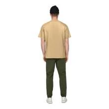 Kit Of 4 Men's 100% Cotton Plain Basic Summer T-Shirts - 薑色 - 查看 5