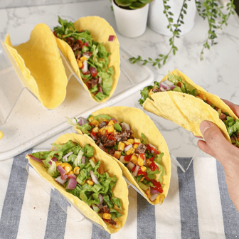 亚克力玉米卷饼架套装 多功能玉米卷饼托盘 现代 适合家庭餐桌