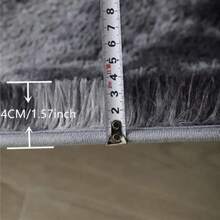 1入組漸層灰白絨毯，適用於臥室和客廳區域地毯，可摺疊且拆包後容易彈回，室內裝飾 - 淺灰色 - 查看 9