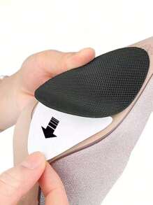 6pcs High Heel Non-Slip Grip Rubber Sole Pads, Self-Adhesive Rubber Forefoot Cushions, Shock-Absorbing Shoe Inserts