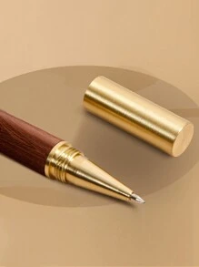 1pc/5pcs/10pcs/20pcs/30pcs Personalized Rosewood, Ebony Signature Pen, Brass Metal, Can Customize Name, Blessing, Perfect Gift For Friends, Family, Couple, Back To School, Teachers, Students! Back To School - Multicolor - View 7