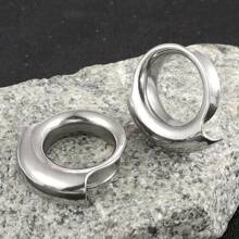 2PCS New 316 Stainless Steel Ear Gauges Tunnels Plugs Expander Stretchers Hypoallergenic Piercing Women Body Jewelry