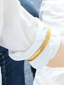 1 件男士 Macho 服装固定臂章、时尚腕带手链弹性编织装饰臂袖、可拉伸臂章、调酒师衬衫袖吊袜带 - 彈力臂環手鐲 - 查看 3