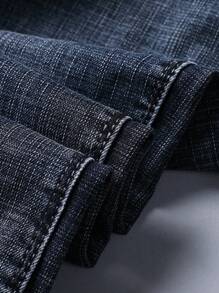 Pantalon en denim extensible pour homme, coupe ajustée, décontractée et habillée pour les affaires