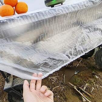 10PCS Disposable PT Drawstring Tablecloth (Fits 120.14cm X 59.94cm Tables)Home Waterproof Disposable Table Cover With Drawstring PT Material Tablecloth For Easy Cleanup Drawstring Closure Party Tablecloth One-Time Use Tablecloth With Drawstring Waterproof