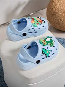 Zuecos casuales de unicolor para hombres - Jóvenes y adolescentes - Parte superior baja, EVA, unicolor, punta redonda, transpirable - Adecuado para nadar, playa, piscina