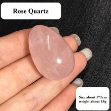 Worry Stones Egg Rock Crystal Gemstone Polished Mineral Rock Egg Stones Pocket Palm Chakra Eggs Crystal For Anxiety Relief Meditation Reiki Balancing Easter Decor Gifts Birthday Graduation - Multicolor - View 15