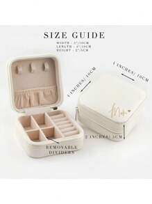 1 Stück personalisierter Namens- und Geburtstagsstrauß, kleine quadratische Aufbewahrungsbox für Ohrringe, Halsketten und Ringe, Schmuckbox, Geschenk für Schwester, Mutter, Brautjungfer, Reisen, Schulmaterial, Schule, Büro, für die Schule