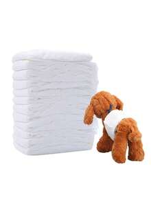 10/12 pezzi Accessori per animali domestici, mutandine super assorbenti, adatte per cuccioli, cani anziani, cani di piccola taglia, femmine, incontinenza e recupero post-operatorio, pannolini monouso impermeabili, traversine igieniche monouso per cani maschi o femmine - Multicolore - Visualizzare 8