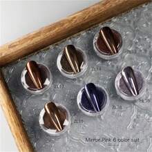 Phấn phủ móng tay Merrellue Sexy Magical Mirror, Phấn phủ bóng cao cấp tông màu đất mùa thu/đông, Phấn phủ nhũ Aurora kết cấu mịn - Nhiều màu - Xem 17