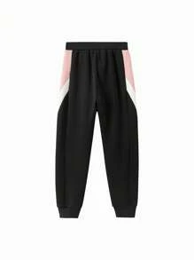 Balabala Pantalones jogger para niñas, pantalones holgados y cálidos de forro polar para otoño/invierno 2024