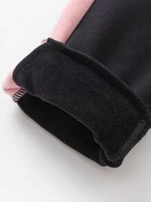 Balabala Pantalones jogger para niñas, pantalones holgados y cálidos de forro polar para otoño/invierno 2024