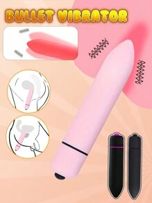 lemezee 1 Pezzo Mini Vibratore a proiettile, Stimolatore vaginale e clitorideo a vibrazione per il punto G, Vibratore dildo, Giocattolo sessuale per adulti, Articoli per adulti per la masturbazione, Giocattoli sessuali per donne, Masturbazione femminile, Giocattoli sexy 1*AAA (Senza batteria/Modalità singola vibrazione)