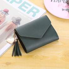 1/2/5pcs Personalized Heart-Shaped Tassel Wallet - Customized Text Women's Card Holder & ID Sleeve, Perfect Gift For Girlfriend - Multicolor - View 10
