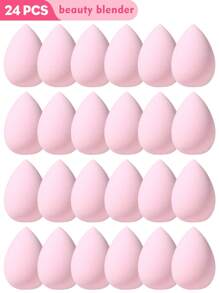 4pcs/6pcs/10pcs/16pcs/20pcs/24pcs/30pcs Professional Makeup Sponge Set, Suitable For Cream And Powder Products. Double-Sided Material Design (Smooth And Velvet). 3-In-1 Function (Concealer/Loose Powder/Foundation). Latex-Free, Low-Irritation Material. Travel Makeup Tool Set, Comes With Storage Bag, Skin-Friendly, Suitable For Beginners/Makeup Artists/Teenagers. - Hồng - Xem 9