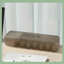 桌面数据线收纳盒带盖塑料电线收纳神器手机桌面抽屉式收纳盒家用多功能收纳盒 - 彩色 - 查看 9