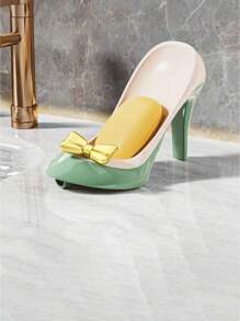 1 件防滑奢华高跟鞋形肥皂盒带吸盘，多功能浴室配件 - 彩色 - 查看 6