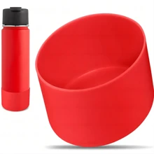 Silikon Schutzhülle für 12-40oz Standard- und Weithalsflaschen, inklusive rutschfester Bodenabdeckung für Edelstahl-Wasserflaschen