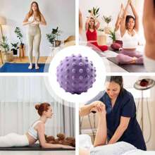 Bộ 1 quả bóng massage chân, máy massage thư giãn, máy massage cầm tay Tpe, bóng massage đậu phộng, con lăn massage, bóng massage cân cơ, bóng massage rắn, bóng massage thư giãn huyệt đạo, máy massage chân - Màu tím - Xem 8