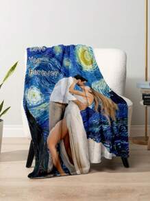 1pc Custom Photo Blanket, Custom Christmas Gifts Blanket, Bedding Blanket ,Custom Blanket For Bed ,Personalized Blanket Funny Design With Photos, Personalized Photo Blanket, Custom Christmas Gift Blanket ,Best Friend Blanket, Family Gift, Birthday Gifts, Gift For Family/Friend/Girlfriend/Boyfriend/Mom/Dad