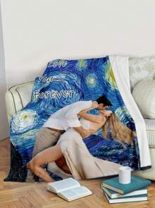 1pc Custom Photo Blanket, Custom Christmas Gifts Blanket, Bedding Blanket ,Custom Blanket For Bed ,Personalized Blanket Funny Design With Photos, Personalized Photo Blanket, Custom Christmas Gift Blanket ,Best Friend Blanket, Family Gift, Birthday Gifts, Gift For Family/Friend/Girlfriend/Boyfriend/Mom/Dad