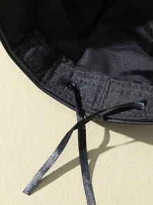 1 件男女通用 Y2K 风格金属标签“SHOWTIME”皮革贝雷帽，适合户外、休闲、日常通勤 - 貝雷帽 - 查看 3