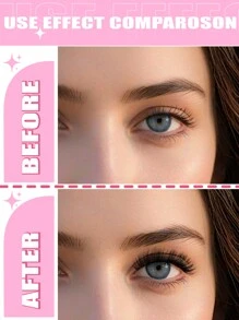 4 Pairs Of Densely Curled And Fluffy False Eyelashes With Extended Eye Corners