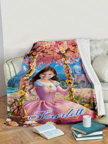 1pc Custom Flannel Photo Blanket For Bed,Personalized Gift, Good Christmas Gifts,Personalized Blankets,Bedding Blanket - Style 1 - View 6