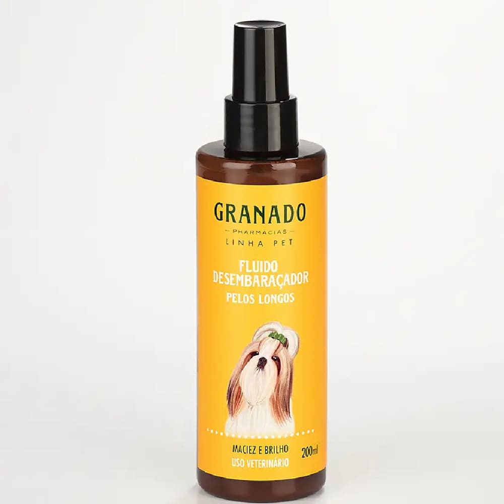 Granado Fluido Desembaraçador Pet Pelos Longos Granado - 200ml