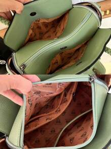 Women's Medium Trunk Bag, Hand Strap And Crossbody Bag With 2 Handles - Black - View 2