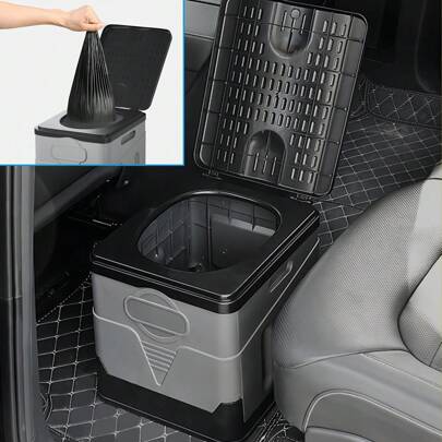 Large 20L Portable Folding Toilet Outdoor For Car Travel Camping Hiking Beach Foldable Potty With Storage Bag