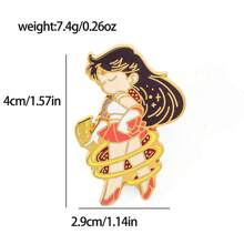 1/6 peças Moda e requintado desenho animado anime fofo marinheiro lua tsukino usagi, doce coelhinho metal distintivo esmalte broche acessórios, bolsa decoração