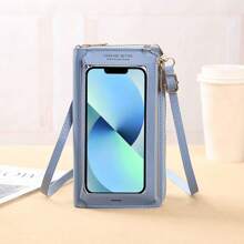 Túi điện thoại di động màn hình cảm ứng Túi đeo chéo nữ Túi chống trộm đa chức năng Túi nhỏ trong suốt Túi điện thoại di động Quà tặng Giáng sinh Halloween Ngày lễ Tạ ơn Túi đeo chéo Túi đựng điện thoại cho nữ Dây đeo điện thoại có ví Túi đeo chéo cho nữ Ví Ví - Màu xanh lam - Xem 8