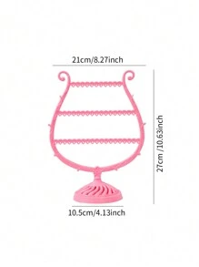 1入組白色珠寶收納架，創意酒杯形狀珠寶收納架，可用於在臥室、客廳展示和存放項鍊、耳環、手鍊和其他配件