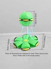 Bóng đĩa cho chó nhỏ vừa lớn, Bóng đĩa bay tương tác di động, Bóng ma thuật UFO, Bóng đồ chơi bật lên giải nén cho chó làm quà tặng thể thao ngoài trời (Không có đèn) - Nhiều màu - Xem 3